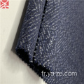 Vente chaude en laine Twill Herringbone Fabric Navy Tissu